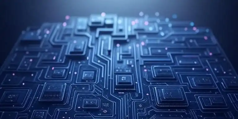 Abstract background of digital circuits
